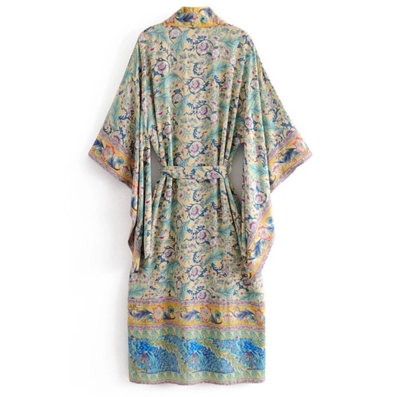 New! Pastel Floral Duster Kimono - Picture 5 of 10
